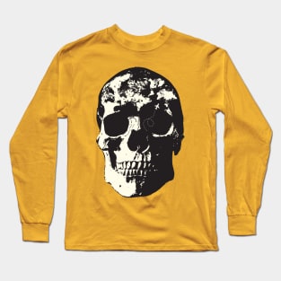 skull and world map Long Sleeve T-Shirt